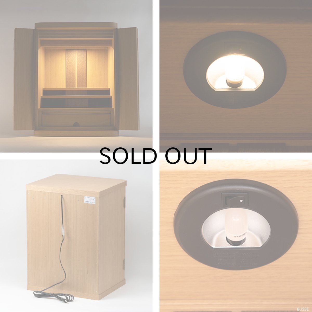 画像8: 仏壇 モダンミニ仏壇 『 セルノ ホワイトオーク 18号 本体 』 (8)