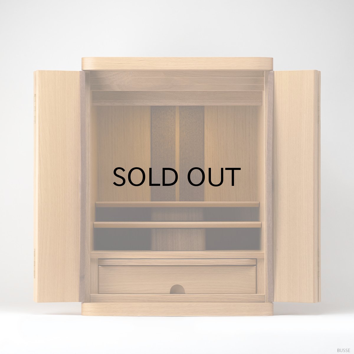 画像2: 仏壇 モダンミニ仏壇 『 セルノ ホワイトオーク 18号 本体 』 (2)