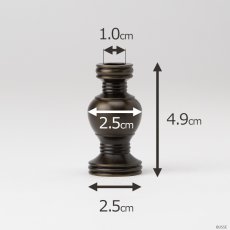 画像5: 華瓶 1.6寸 鍋丁色 一対（2個）浄土真宗本願寺派/お西（仏壇用 しきみ用 伝統仏具 国産品 高岡鋳物 けびょう） (5)