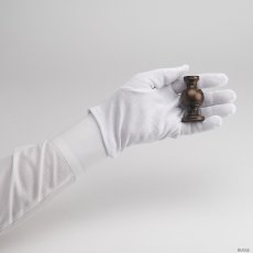 画像6: 華瓶 2.0寸 鍋丁色 一対（2個）浄土真宗本願寺派/お西（仏壇用 しきみ用 伝統仏具 国産品 高岡鋳物 けびょう） (6)