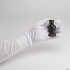 画像6: 華瓶 2.5寸 鍋丁色 一対（2個）浄土真宗本願寺派/お西（仏壇用 しきみ用 伝統仏具 国産品 高岡鋳物 けびょう） (6)