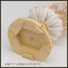 画像18: 仏像 釈迦如来 座像 柘植製/ツゲ 丸座 1.8寸 金泥書 淡彩色 さくら色 曹洞宗・臨済宗・天台宗 /つげ １．８寸 1寸8分 １寸８分 丸台座 丸台 蓮華座 仏壇用 ご本尊 ピンク 桜色 (18)