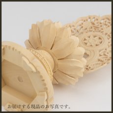 画像19: 仏像 釈迦如来 座像 柘植製/ツゲ 丸座 1.8寸 金泥書 曹洞宗・臨済宗・天台宗 /おしゃか様 つげ １．８寸 1寸8分 １寸８分 丸台座 丸台 蓮華座 仏壇用 ご本尊 (19)