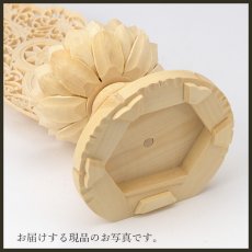 画像21: 仏像 釈迦如来 座像 柘植製/ツゲ 丸座 2寸 金泥書 曹洞宗・臨済宗・天台宗 /おしゃか様 つげ ２寸 2.0寸 ２．０寸 二寸 丸台座 丸台 蓮華座 仏壇用 ご本尊 (21)