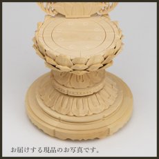 画像17: 仏像 釈迦如来 座像 柘植製/ツゲ 丸座 2寸 金泥書 曹洞宗・臨済宗・天台宗 /おしゃか様 つげ ２寸 2.0寸 ２．０寸 二寸 丸台座 丸台 蓮華座 仏壇用 ご本尊 (17)