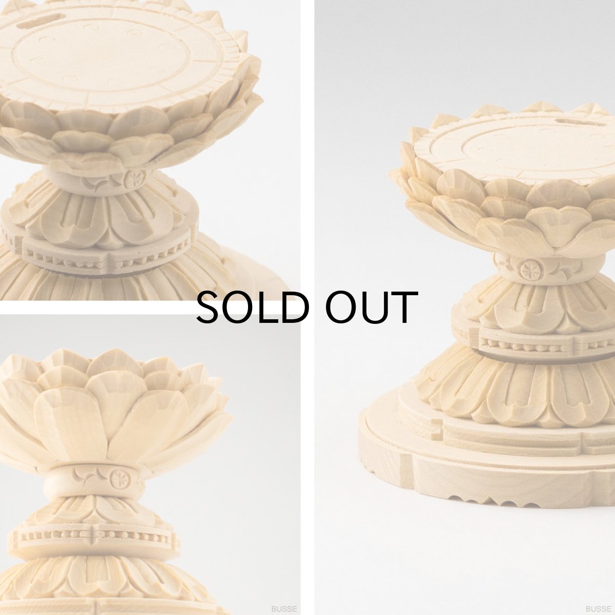 画像8: 仏像 釈迦如来 座像 ヒノキ製 丸座 1.8寸 曹洞宗・臨済宗・天台宗 /桧木 檜 ひのき 1.8寸 1寸8分 1寸8分 丸台座 唐草光背 御本尊 (8)