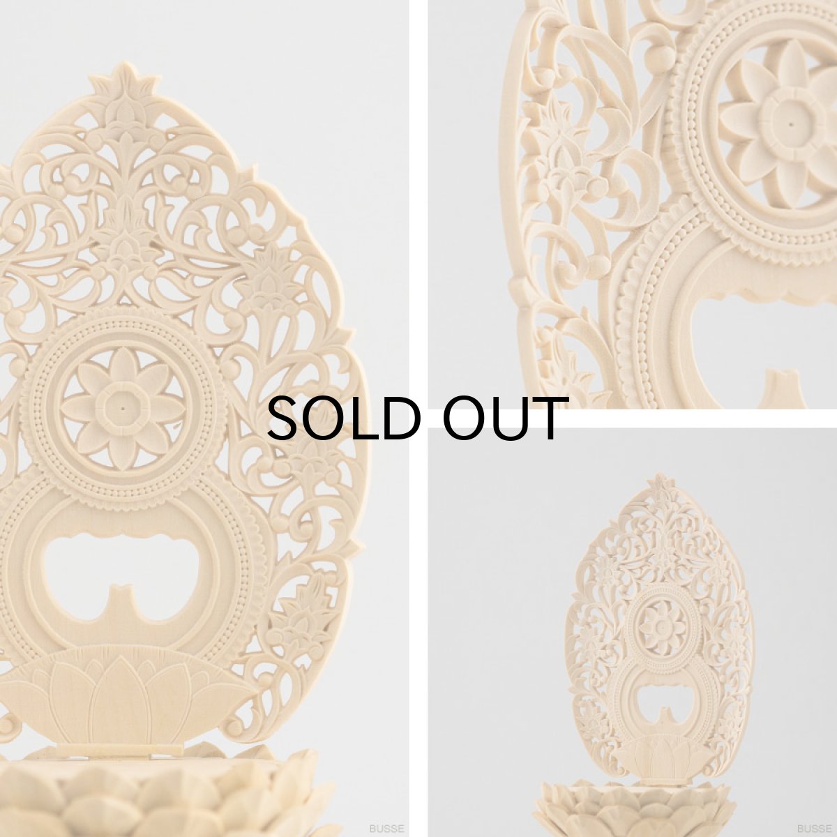 画像7: 仏像 釈迦如来 座像 柘植製/ツゲ 丸座 1.8寸 金泥書 曹洞宗・臨済宗・天台宗 /おしゃか様 つげ １．８寸 1寸8分 １寸８分 丸台座 丸台 蓮華座 仏壇用 ご本尊 (7)