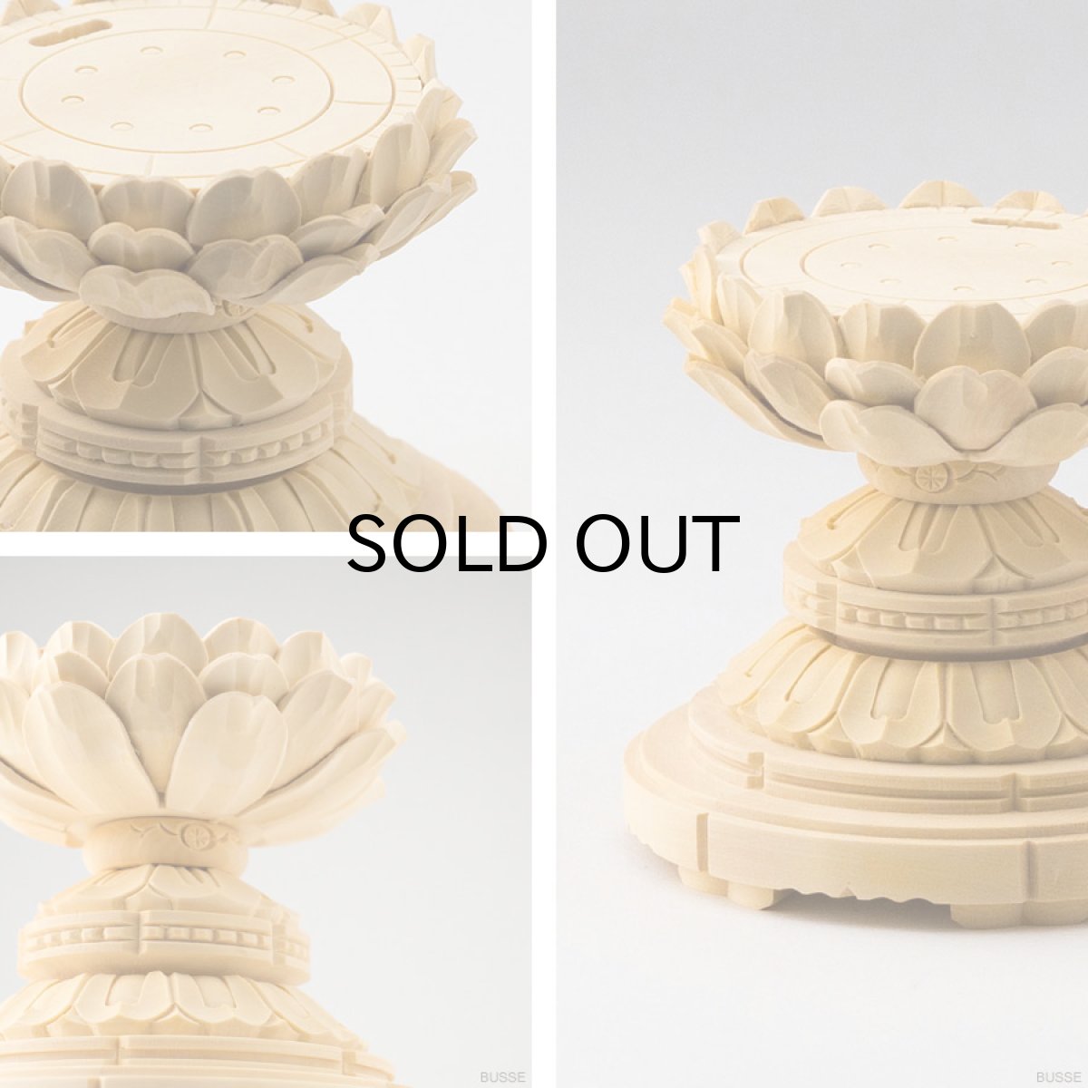 画像8: 仏像 釈迦如来 座像 柘植製/ツゲ 丸座 1.8寸 金泥書 曹洞宗・臨済宗・天台宗 /おしゃか様 つげ １．８寸 1寸8分 １寸８分 丸台座 丸台 蓮華座 仏壇用 ご本尊 (8)