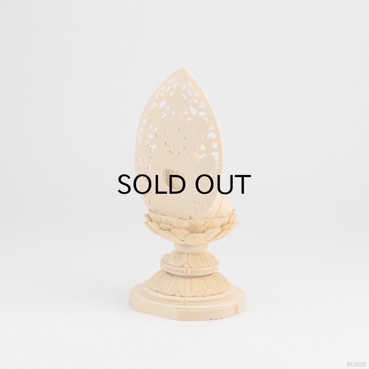 画像9: 仏像 釈迦如来 座像 ヒノキ製 丸座 1.8寸 曹洞宗・臨済宗・天台宗 /桧木 檜 ひのき 1.8寸 1寸8分 1寸8分 丸台座 唐草光背 御本尊 (9)