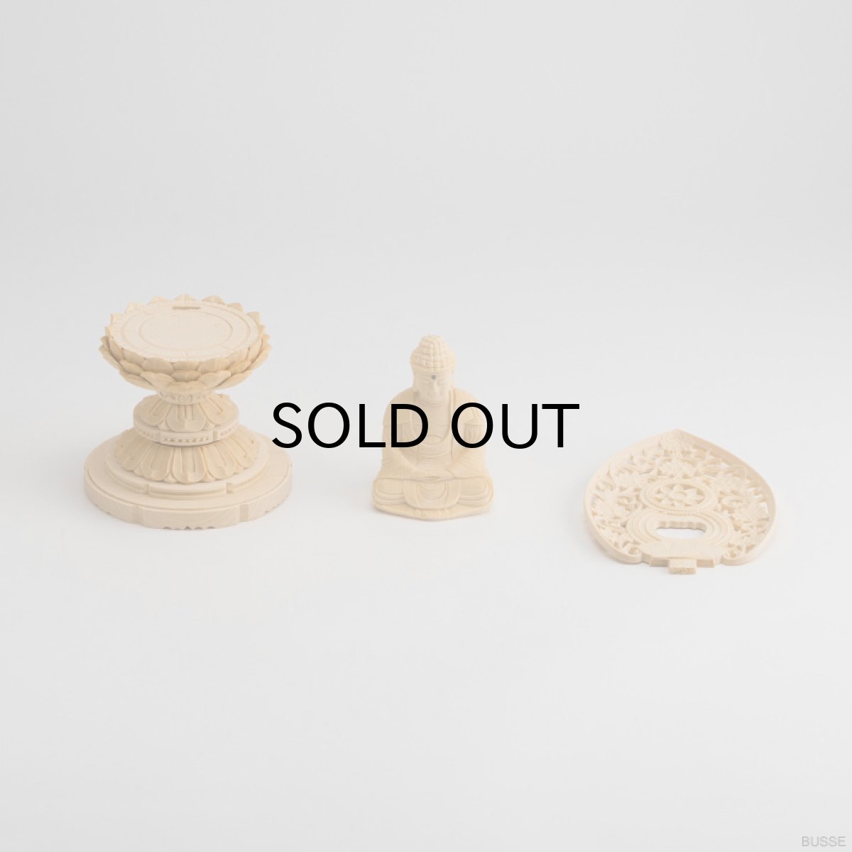 画像10: 仏像 釈迦如来 座像 ヒノキ製 丸座 1.8寸 曹洞宗・臨済宗・天台宗 /桧木 檜 ひのき 1.8寸 1寸8分 1寸8分 丸台座 唐草光背 御本尊 (10)