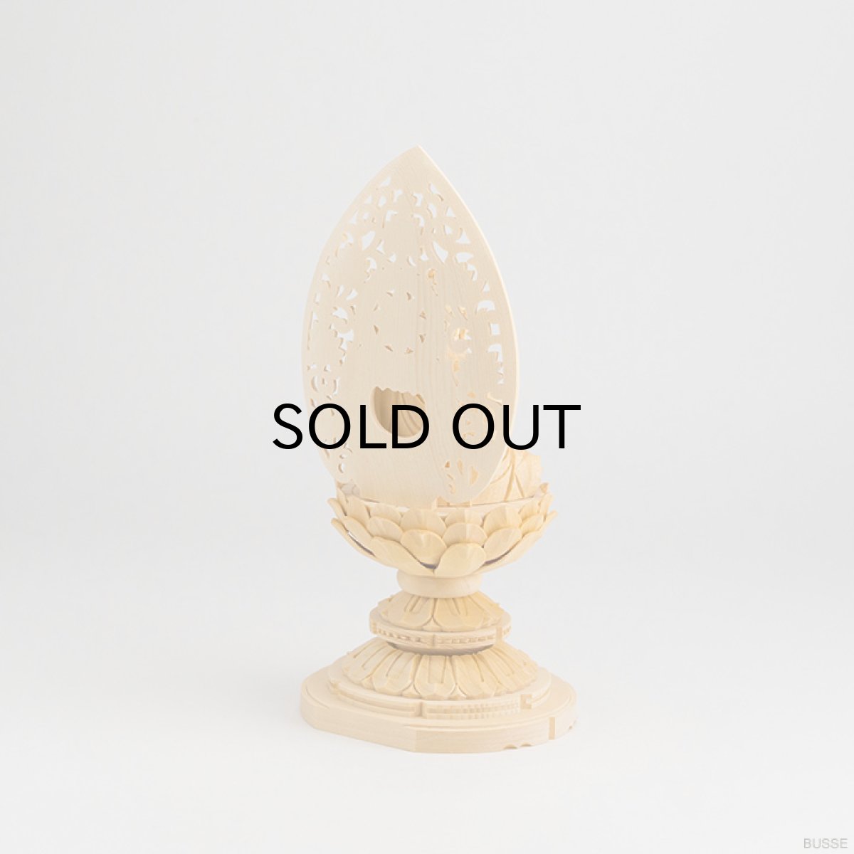 画像9: 仏像 釈迦如来 座像 ヒノキ製 丸座 2寸 曹洞宗・臨済宗・天台宗 /桧木 檜 ひのき ２寸 2.0寸 ２．０寸 二寸 丸台座 蓮華座 唐草光背 御本尊 (9)