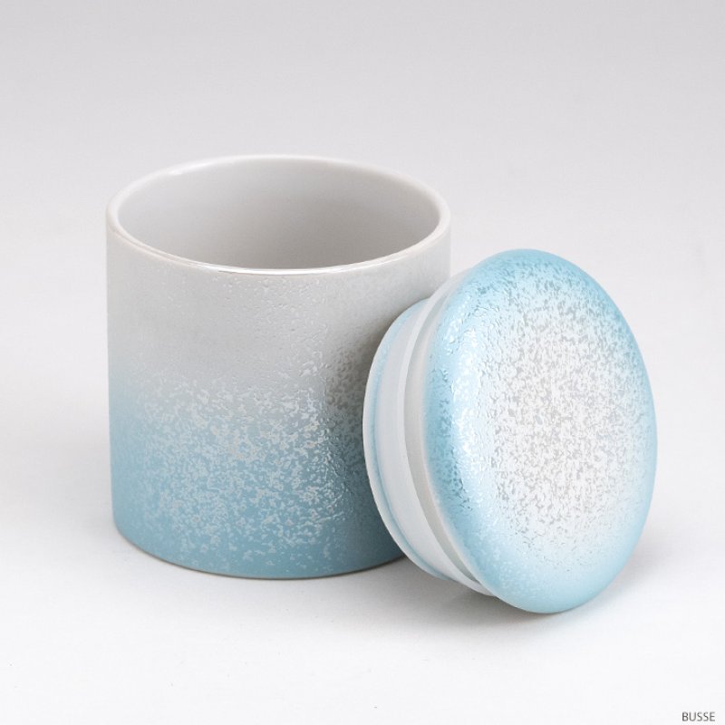 骨壷 ミニ骨壷 やわらぎ ラスターブルー 2.5寸 /手元供養 分骨用 骨壷