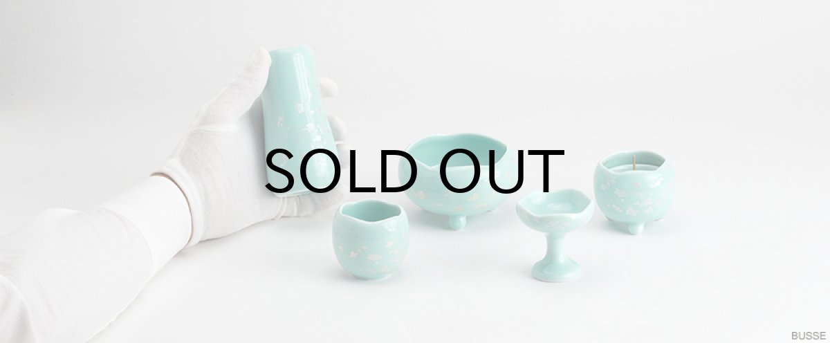 画像8: 仏具 セット ほのか ミントグリーン 中サイズ 5点 (8)