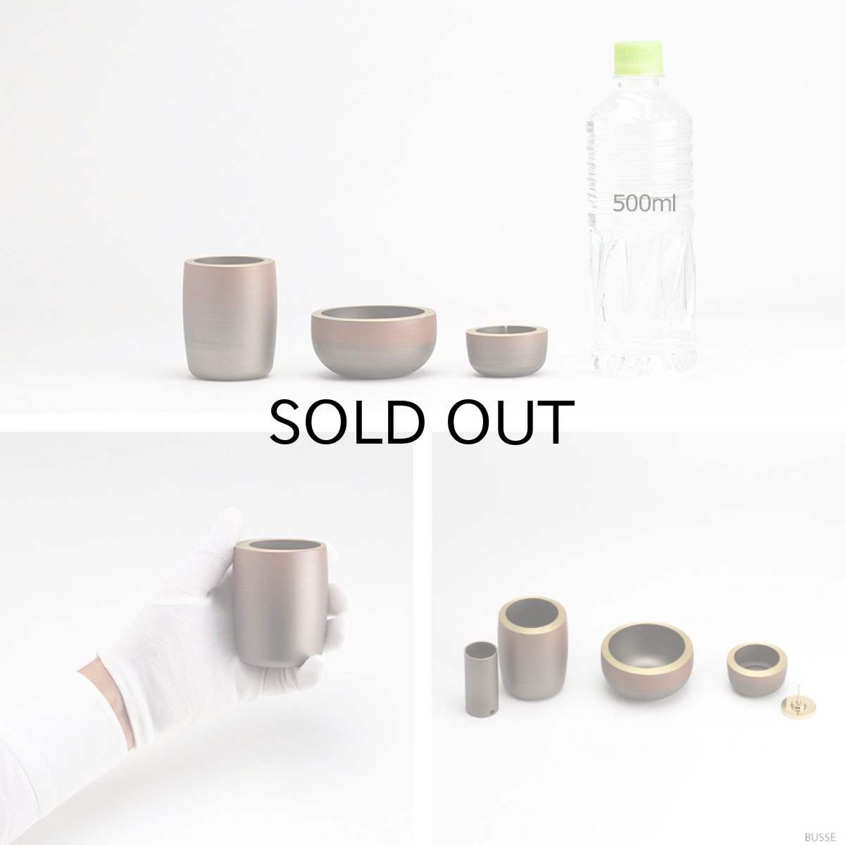 画像8: モダン仏具セット 『光輪 暁 3点』 (8)