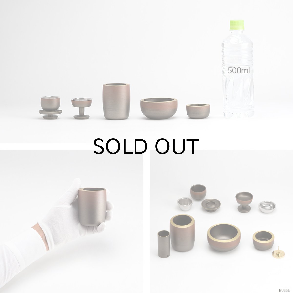 画像11: モダン仏具セット 『光輪 暁 5点』 (11)