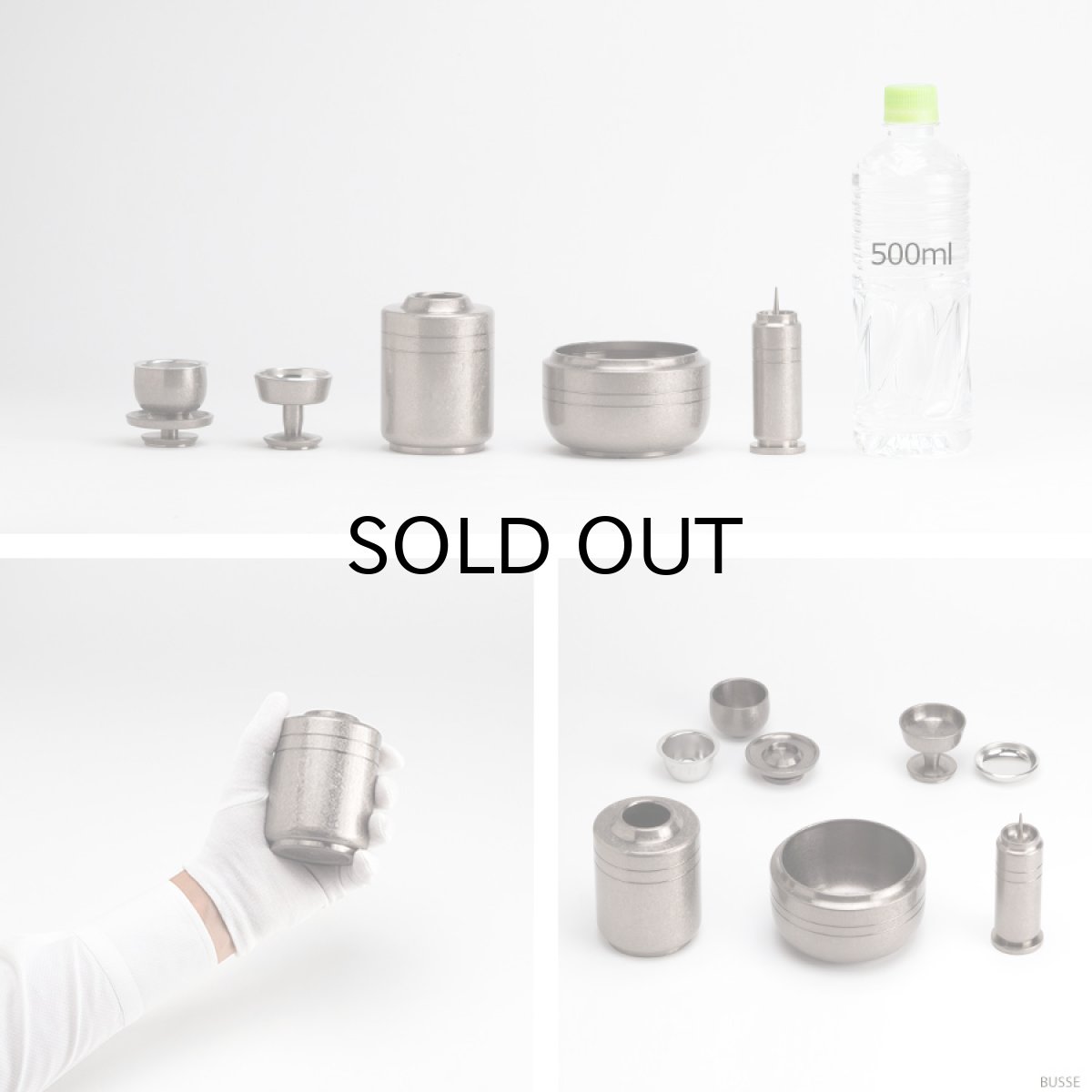 画像11: モダン仏具セット 『御法 朧銀色 5点』 (11)