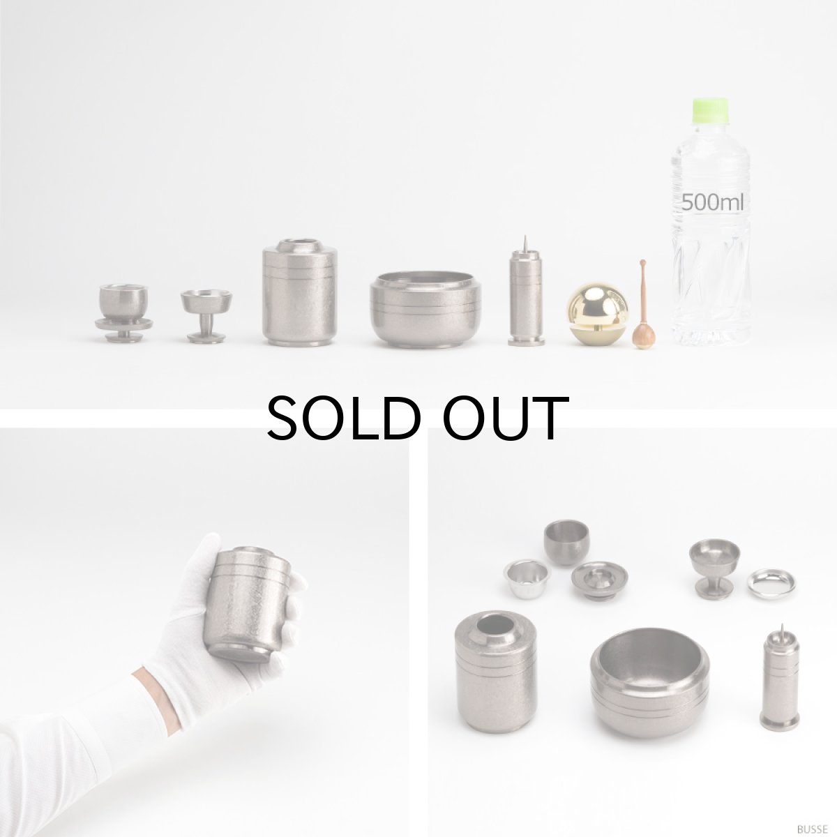 画像10: モダン仏具セット 『御法 朧銀色 6点 たまゆらりんセット』 (10)