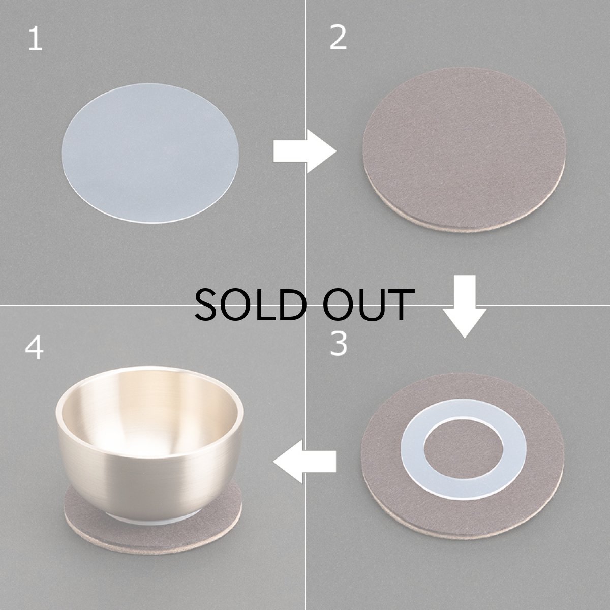 画像19: おりんセット 選べる敷布 2.3寸 スタンドりん棒付(仏具 ミニ仏壇 手元供養 フェルト リバーシブル シンプル おりん ミニ かわいい リン) (19)