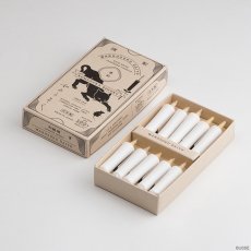 画像1: 米ぬか ろうそく まめ 白 10本（和ローソク 和ろうそく 豆 小さい 極小 ミニ）（WHITE10pc pack) (1)